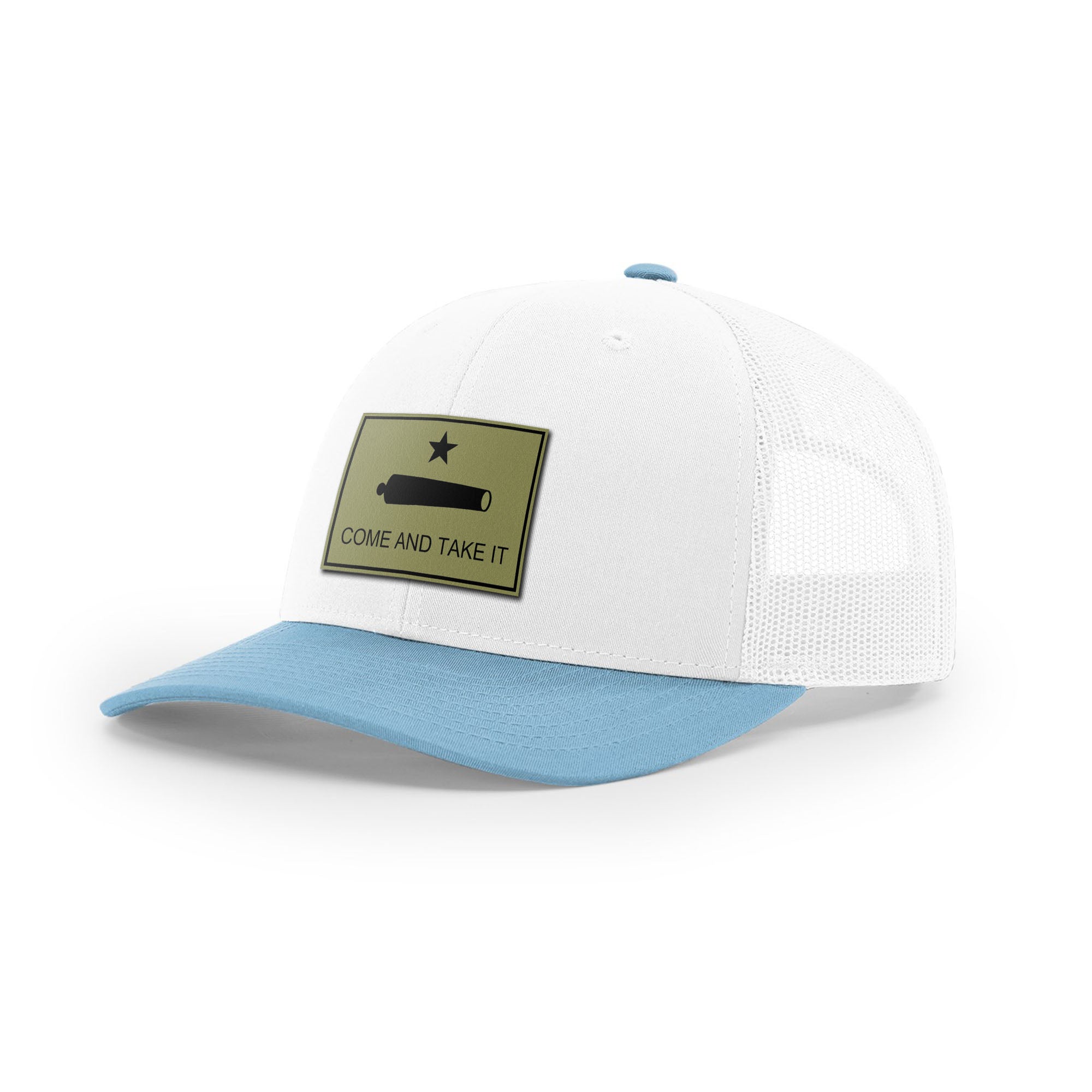 Come And Take It Cannon Trucker Hat - Military Olive