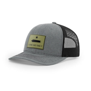 Come And Take It Cannon Trucker Hat - Military Olive