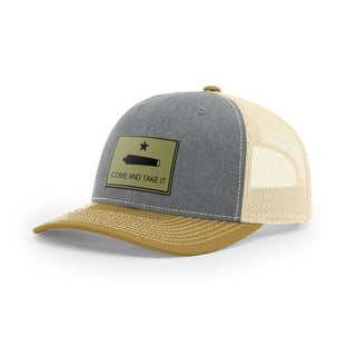 Come And Take It Cannon Trucker Hat - Military Olive