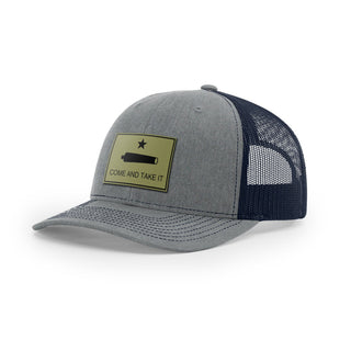 Come And Take It Cannon Trucker Hat - Military Olive