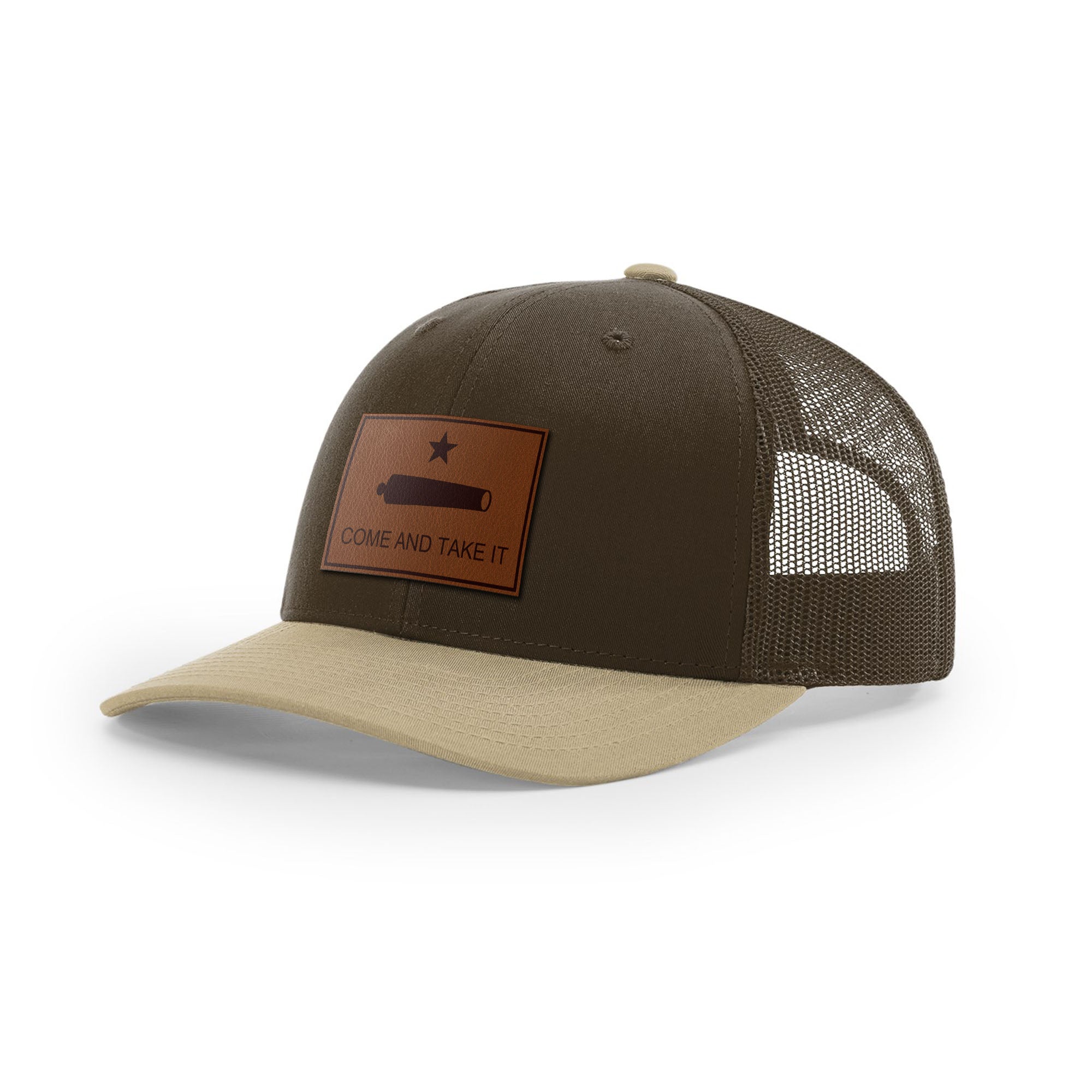 Come And Take It Cannon Trucker Hat - Brown | Ballistic Republic™
