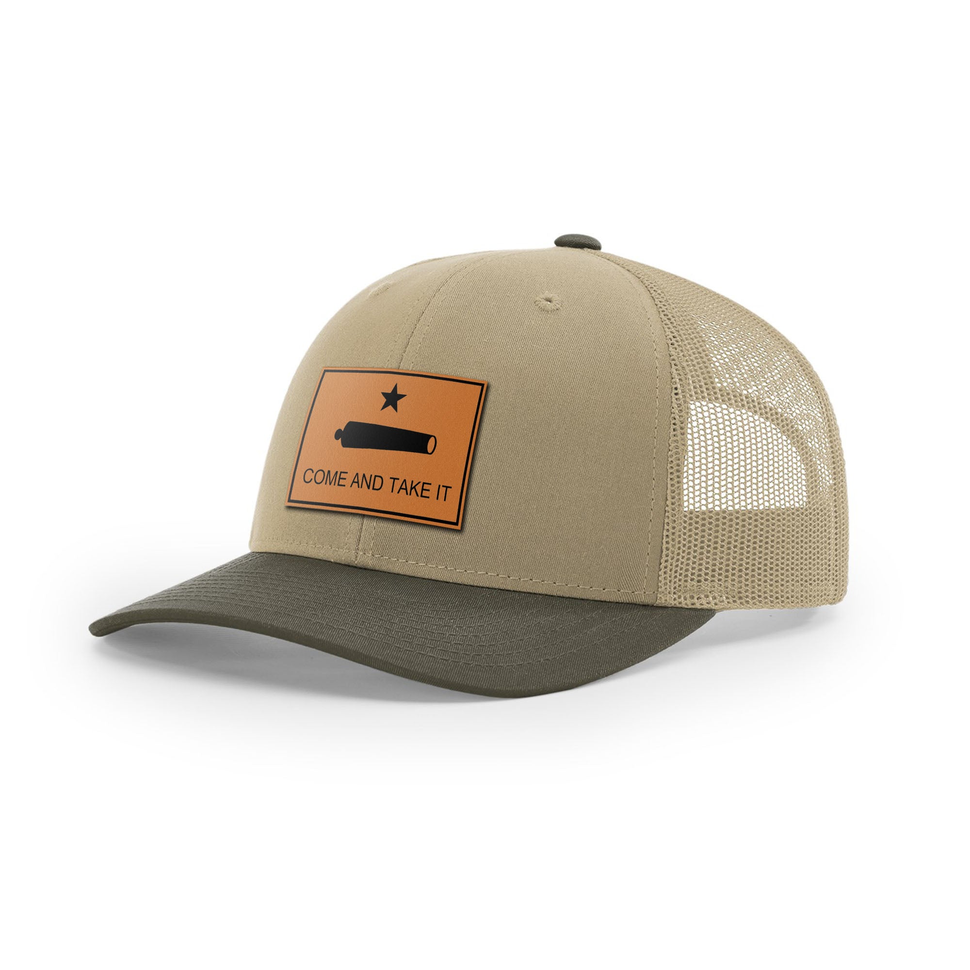 Come And Take It Cannon Trucker Hat - Tan