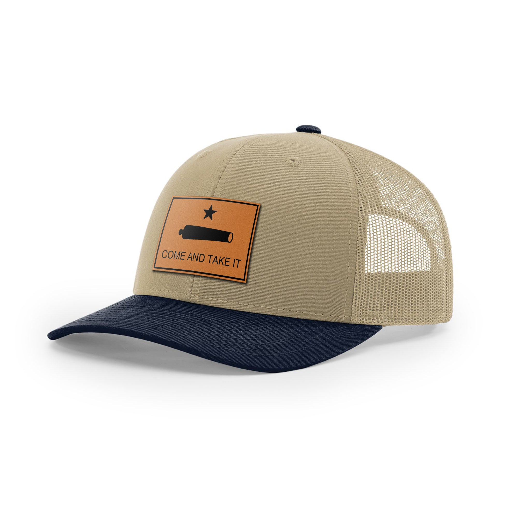 Come And Take It Cannon Trucker Hat - Tan