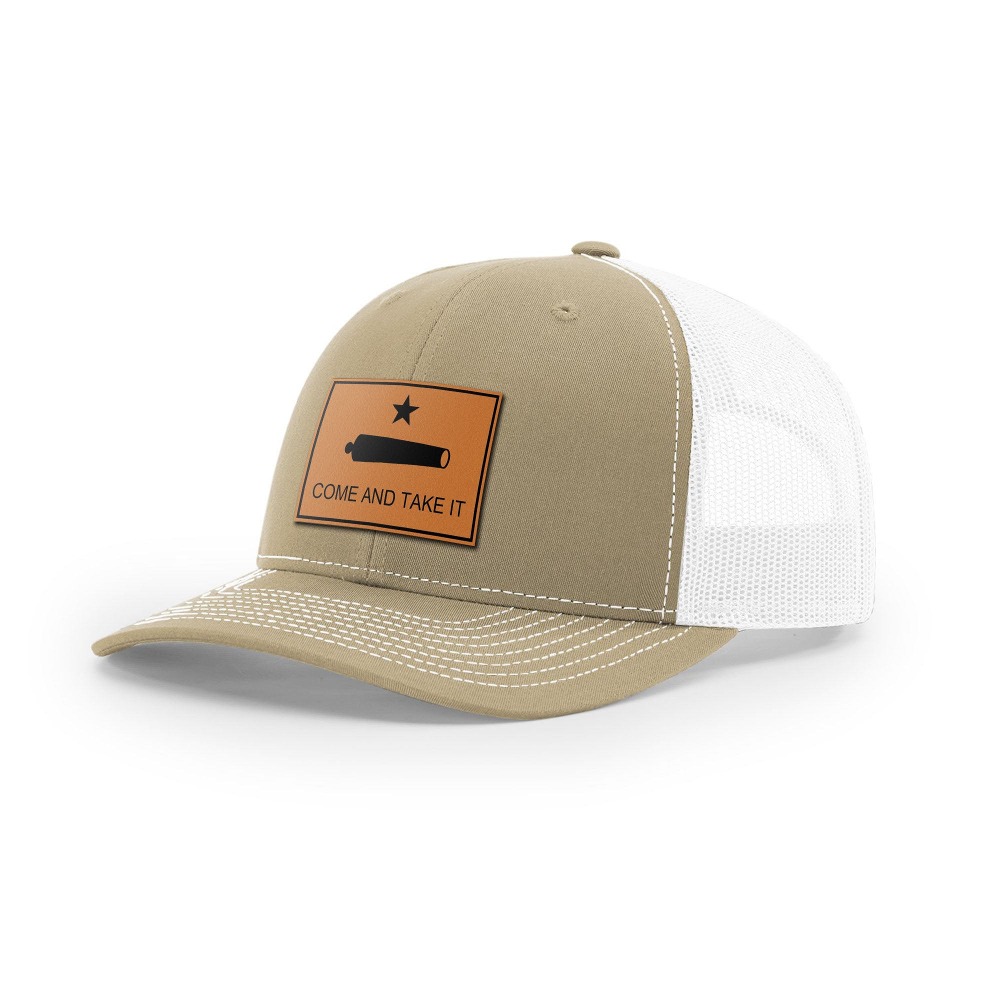 Come And Take It Cannon Trucker Hat - Tan