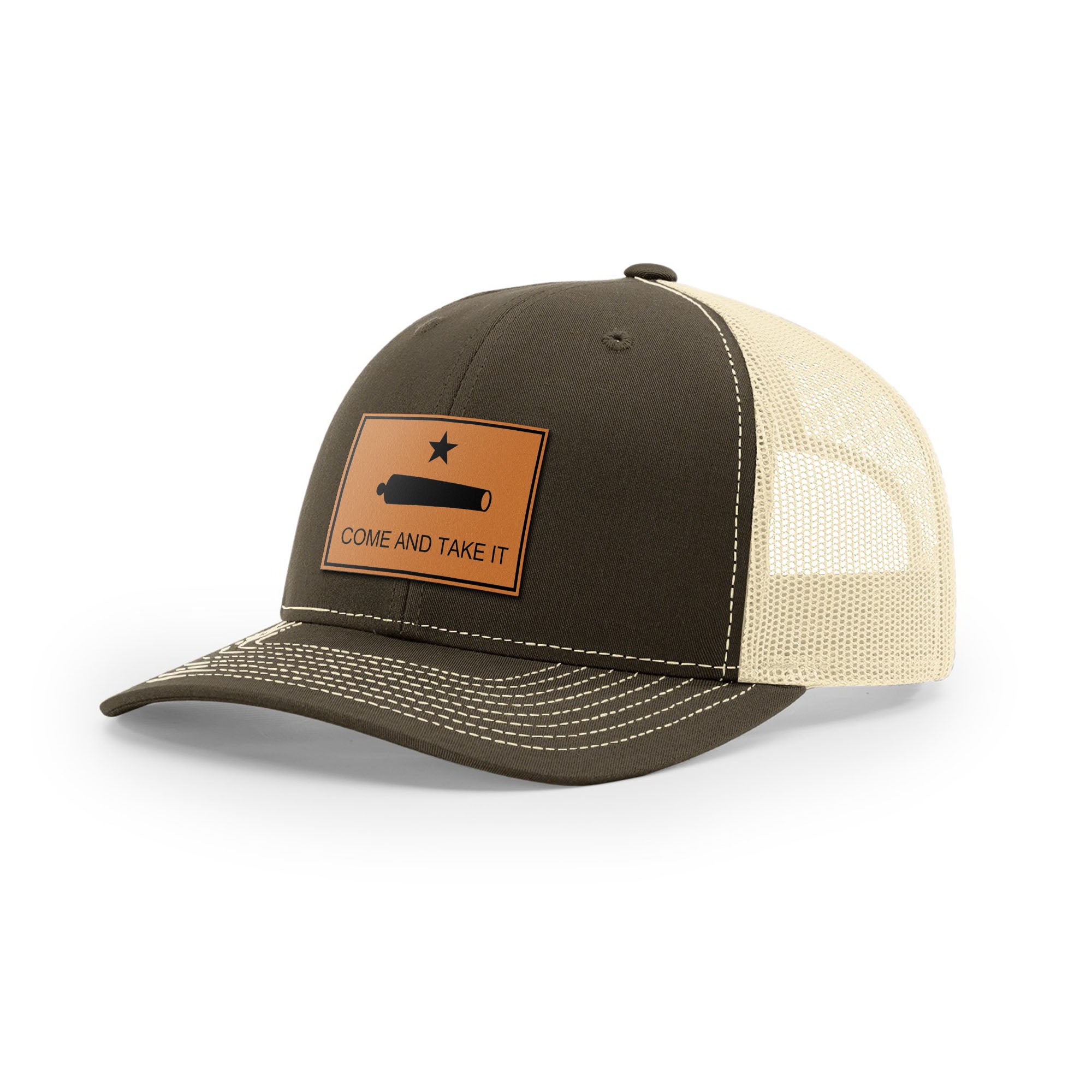 Come And Take It Cannon Trucker Hat - Tan