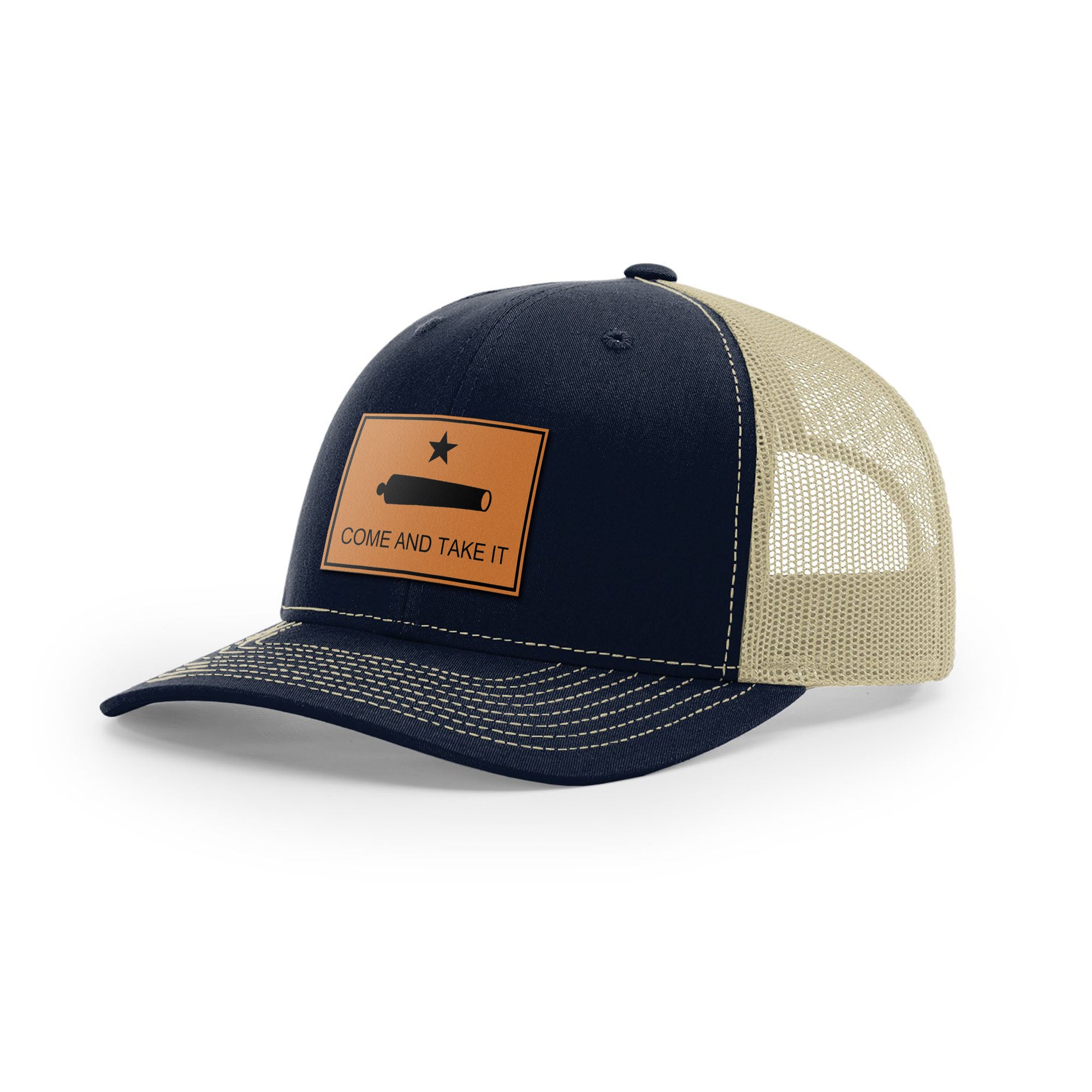Come And Take It Cannon Trucker Hat - Tan