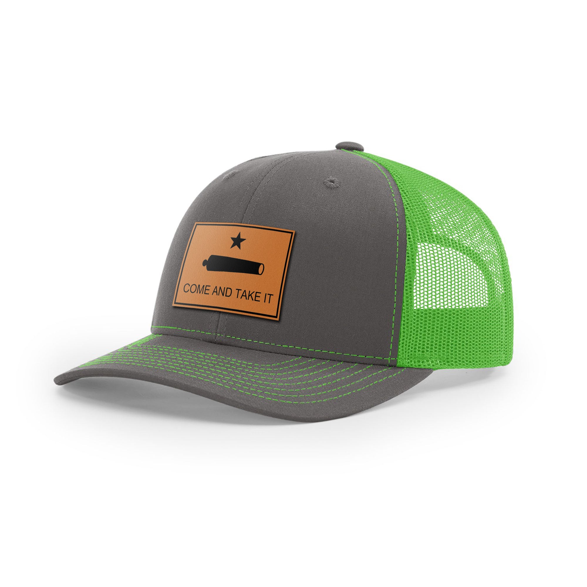 Come And Take It Cannon Trucker Hat - Tan