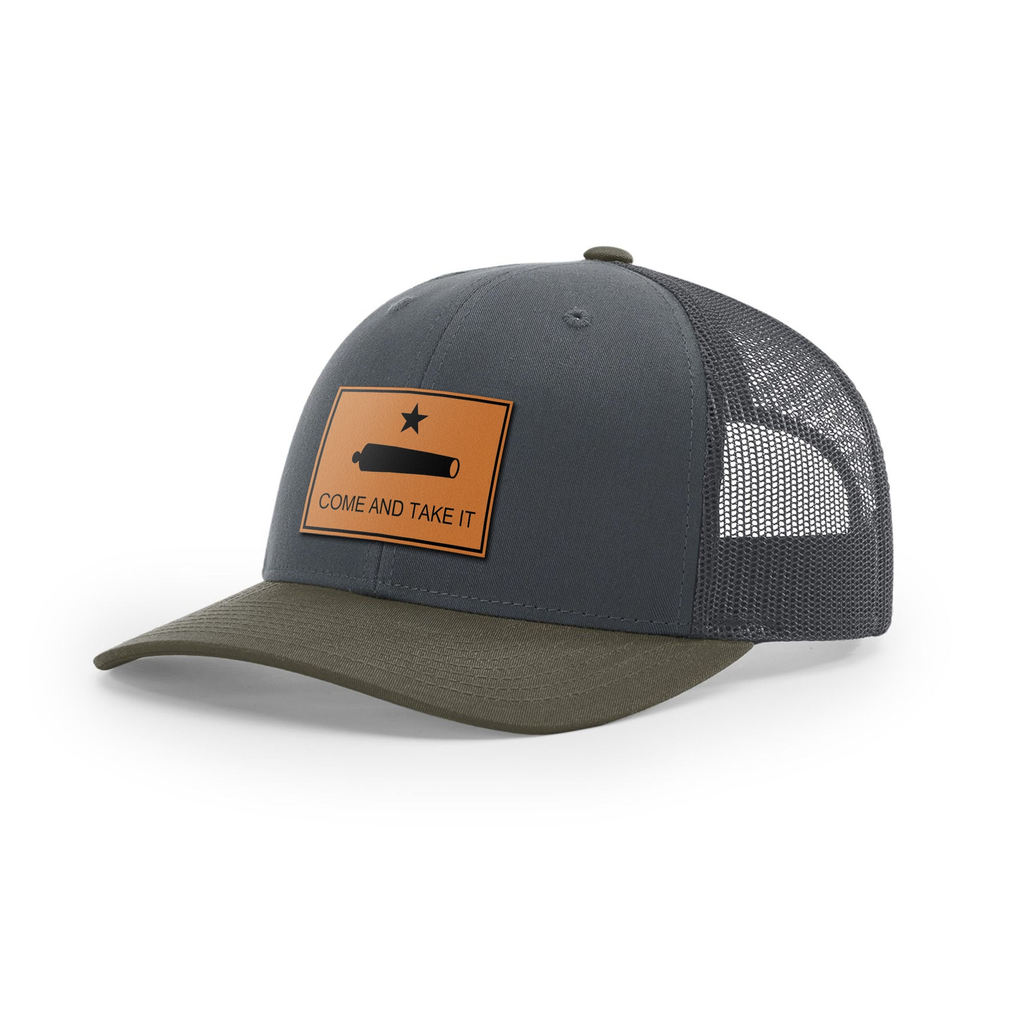 Come And Take It Cannon Trucker Hat - Tan
