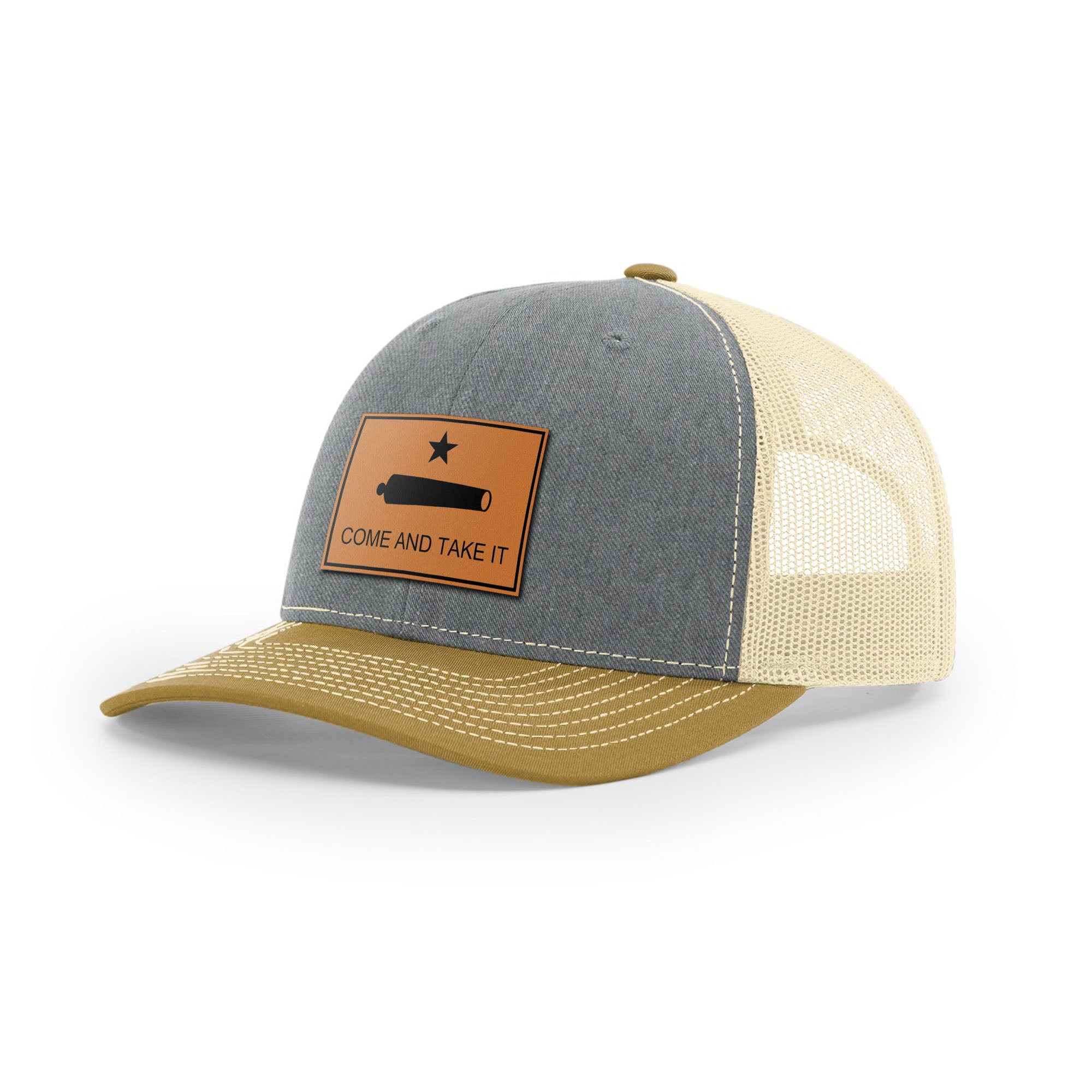 Come And Take It Cannon Trucker Hat - Tan