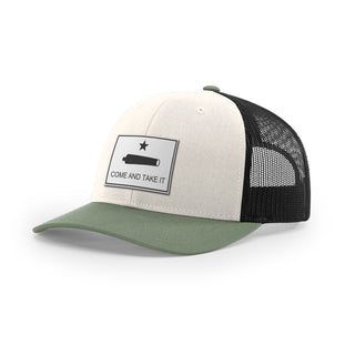 Come And Take It Cannon Trucker Hat - White | Ballistic Republic™