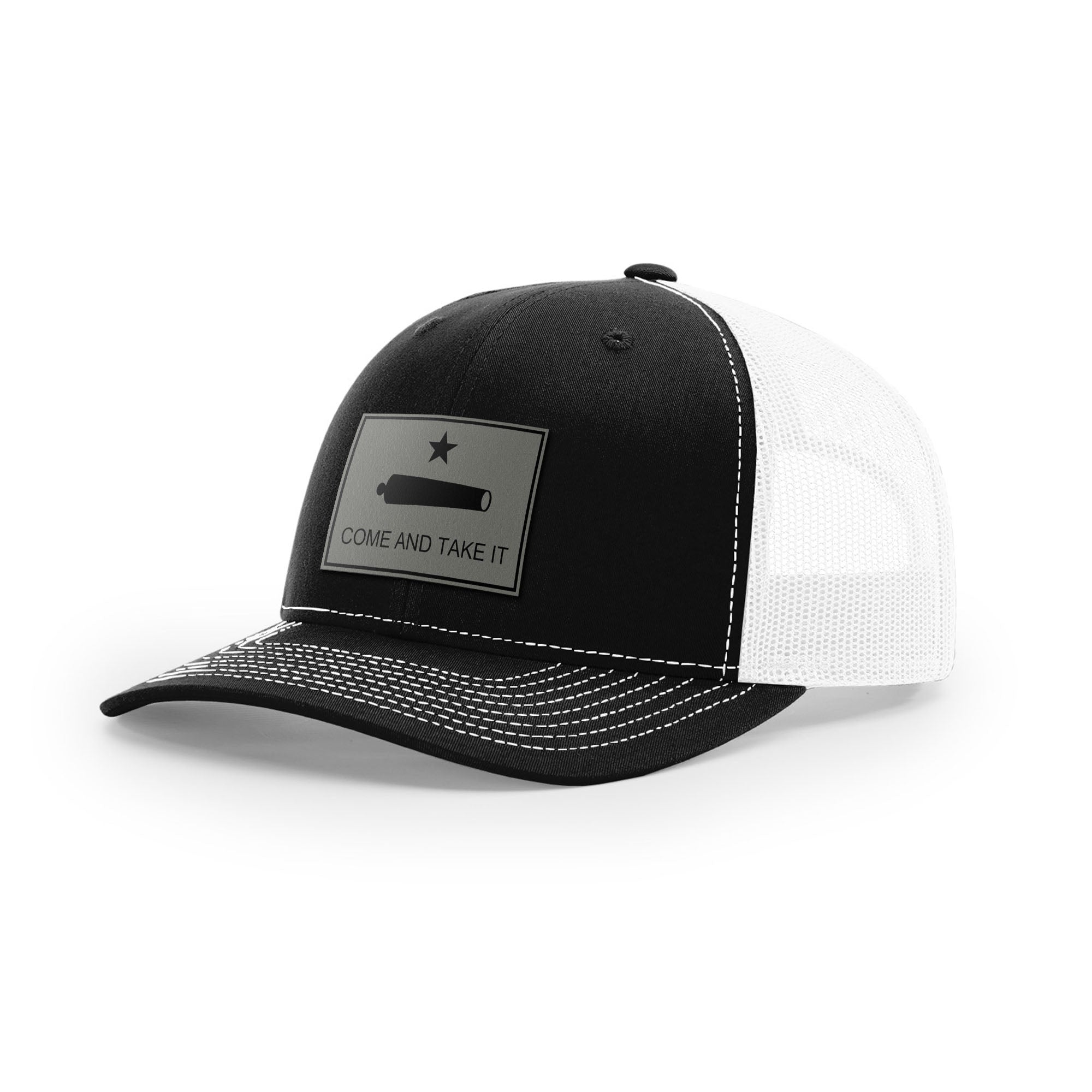 Come And Take It Cannon Trucker Hat - Charcoal