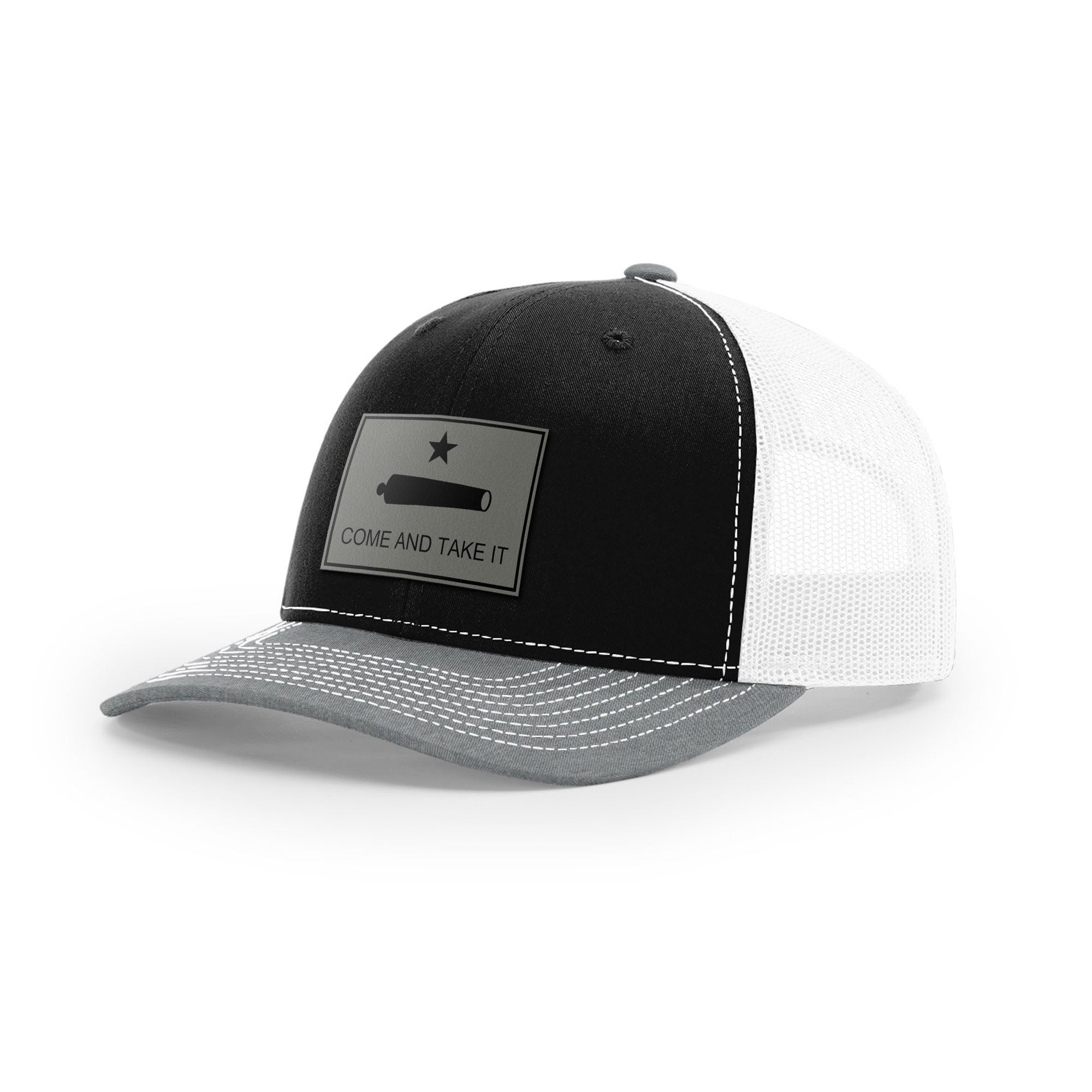 Come And Take It Cannon Trucker Hat - Charcoal