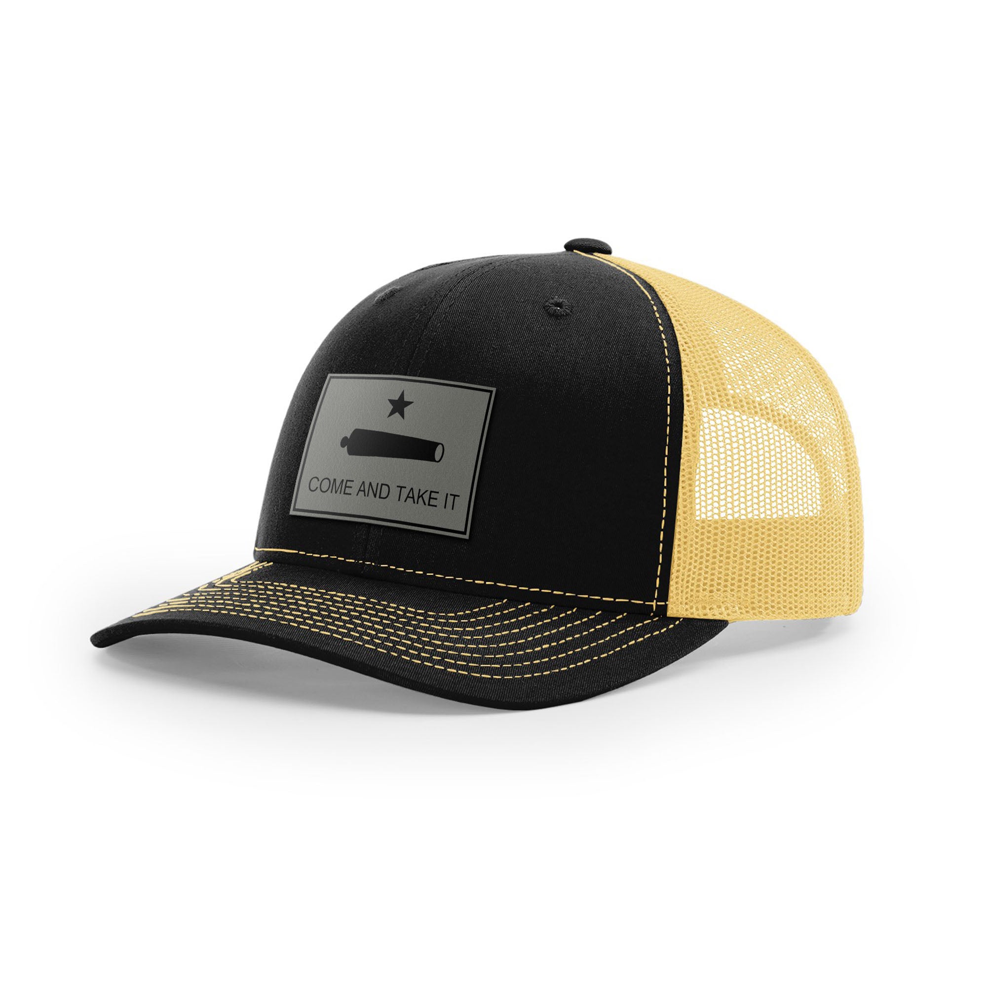 Come And Take It Cannon Trucker Hat - Charcoal