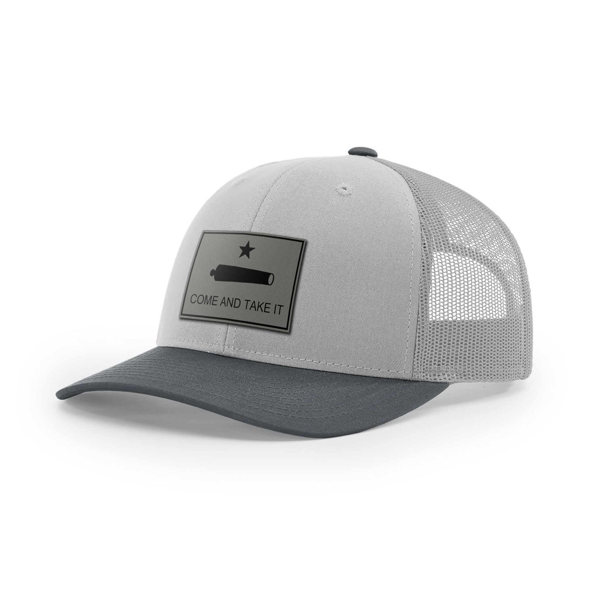 Come And Take It Cannon Trucker Hat - Charcoal