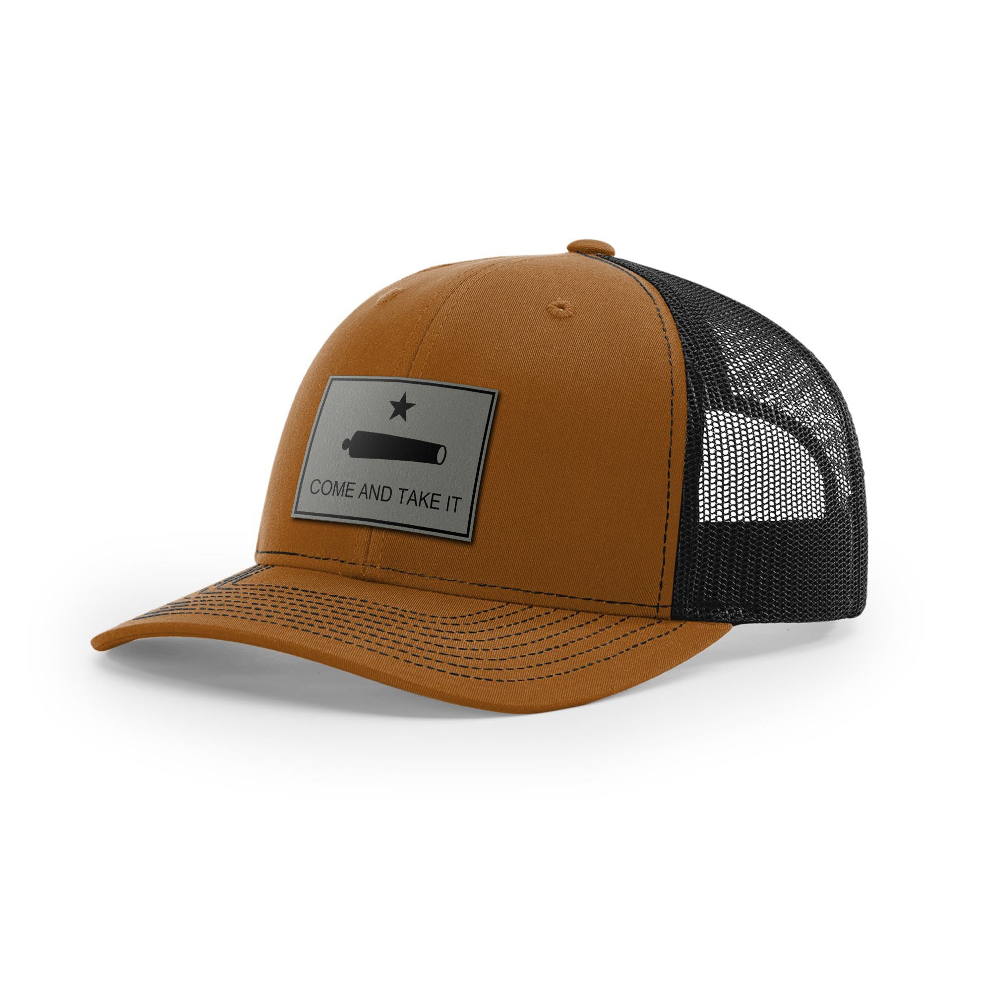 Come And Take It Cannon Trucker Hat - Charcoal