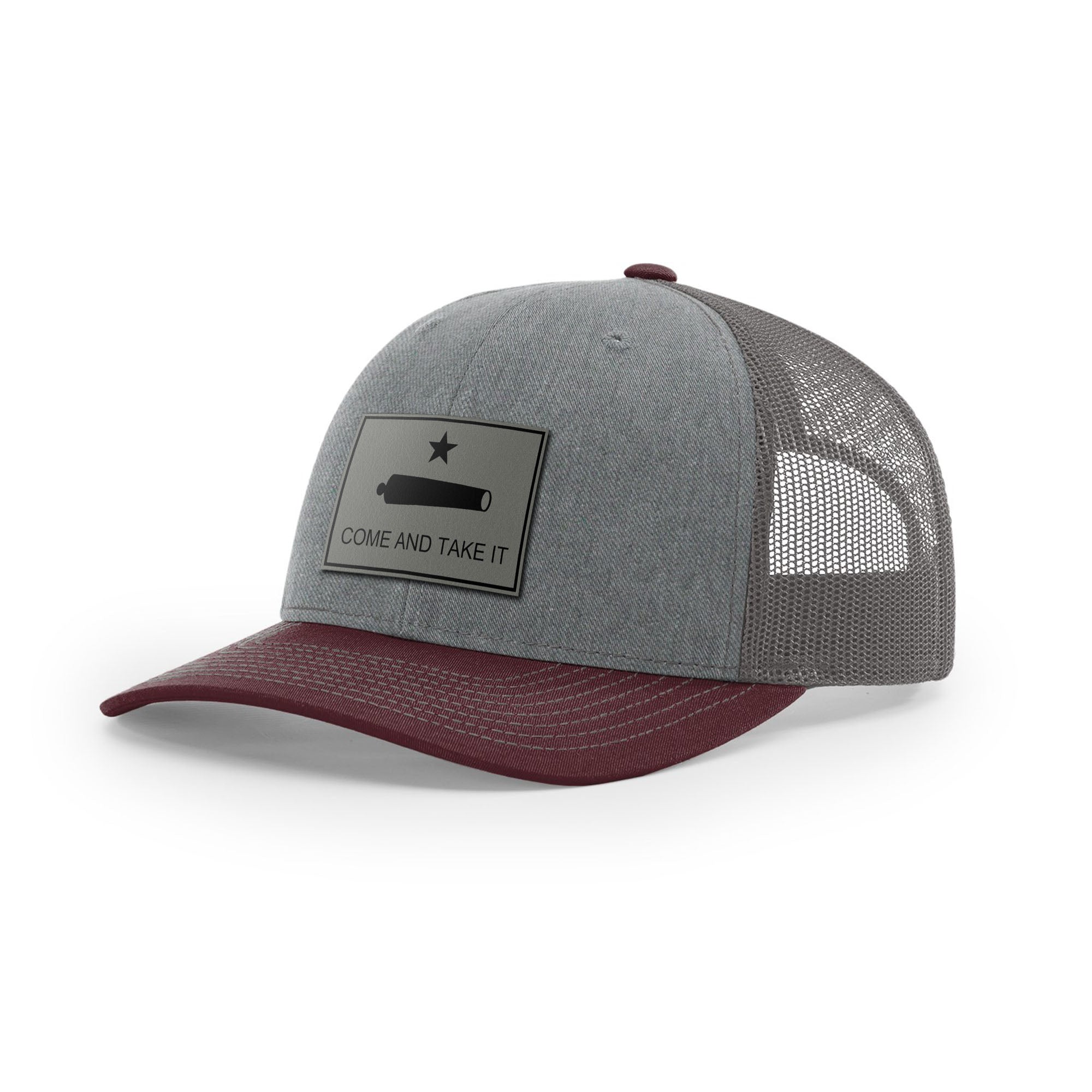 Come And Take It Cannon Trucker Hat - Charcoal