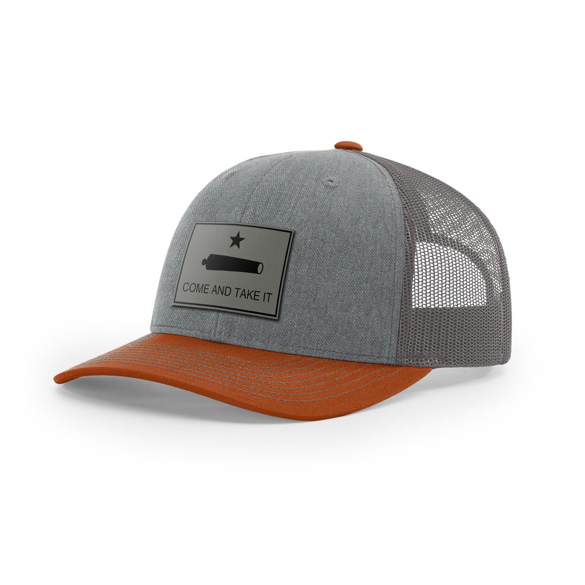Come And Take It Cannon Trucker Hat - Charcoal