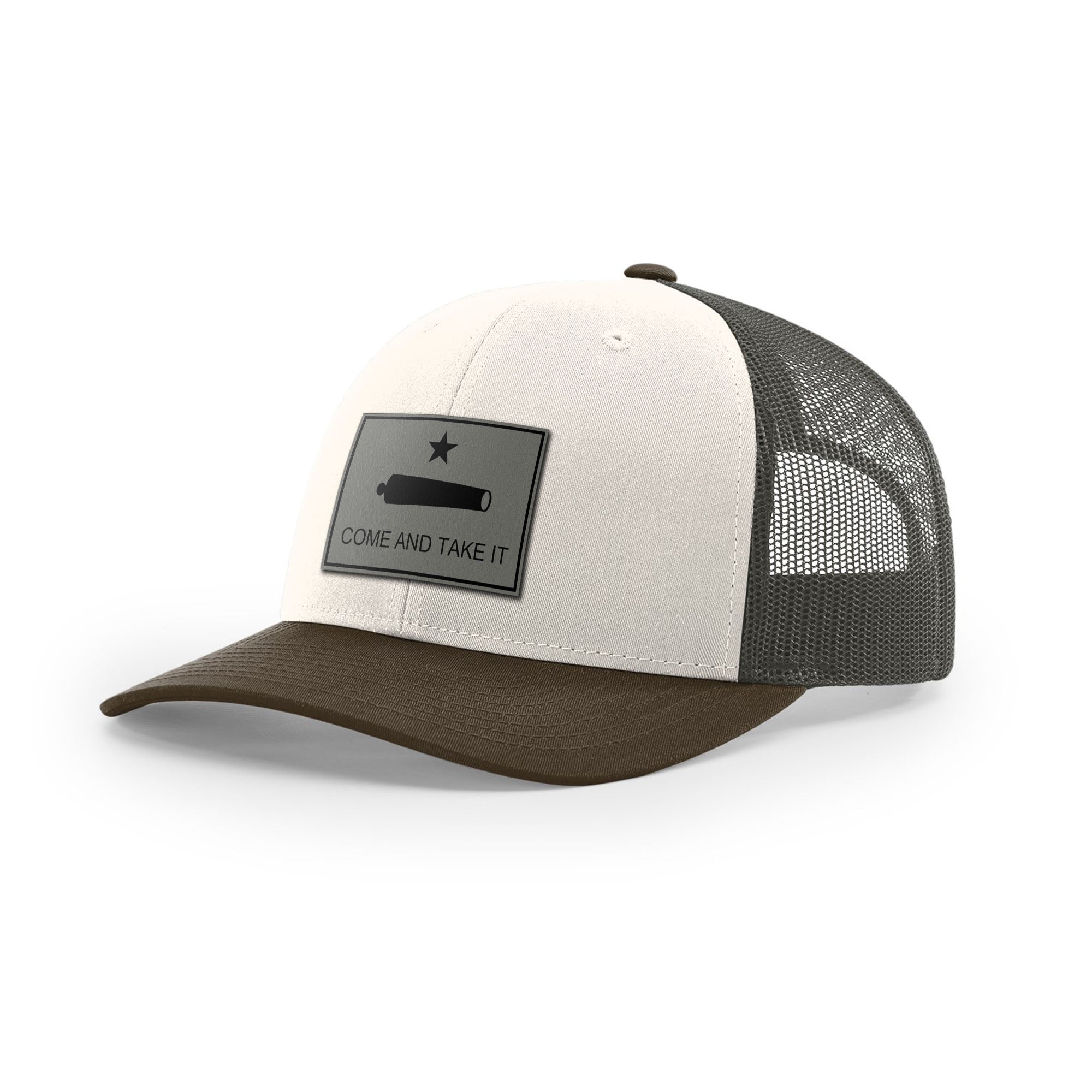 Come And Take It Cannon Trucker Hat - Charcoal
