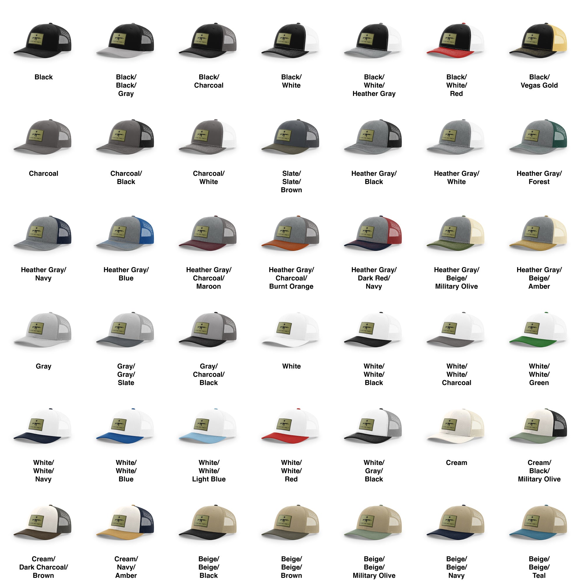 Come And Take It Rifle Trucker Hat - Military Olive | Ballistic Republic™