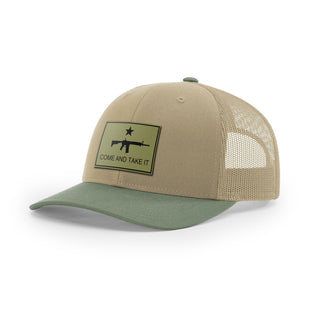 Come And Take It Rifle Trucker Hat - Military Olive | Ballistic Republic™