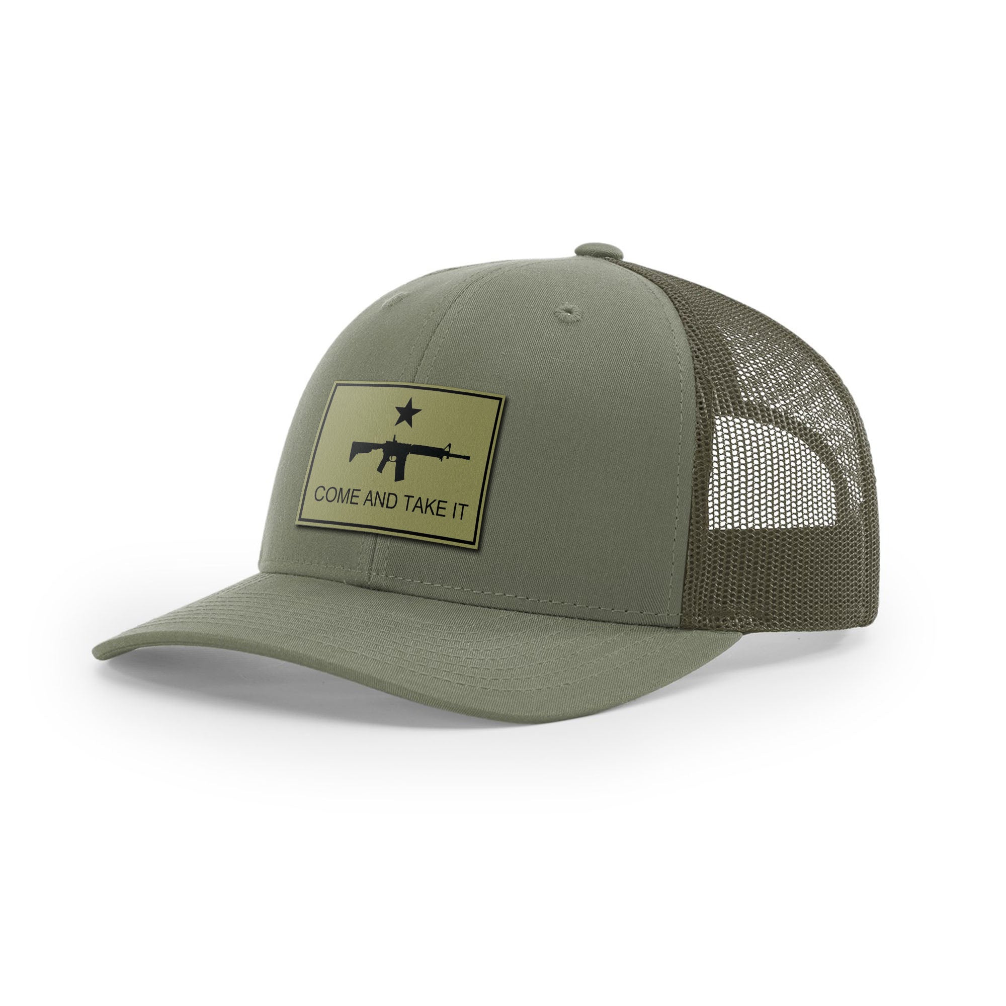 Come And Take It Rifle Trucker Hat - Military Olive | Ballistic Republic™