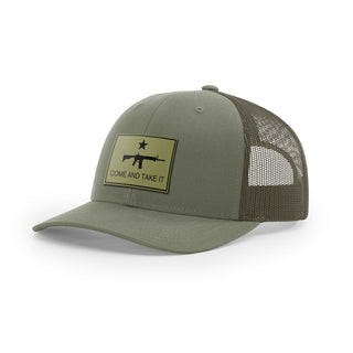 Come And Take It Rifle Trucker Hat - Military Olive | Ballistic Republic™