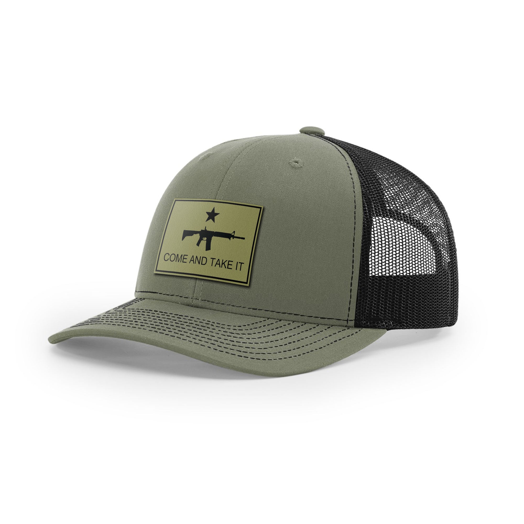 Come And Take It Rifle Trucker Hat - Military Olive | Ballistic Republic™