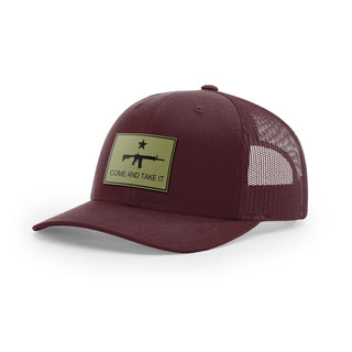 Come And Take It Rifle Trucker Hat - Military Olive | Ballistic Republic™