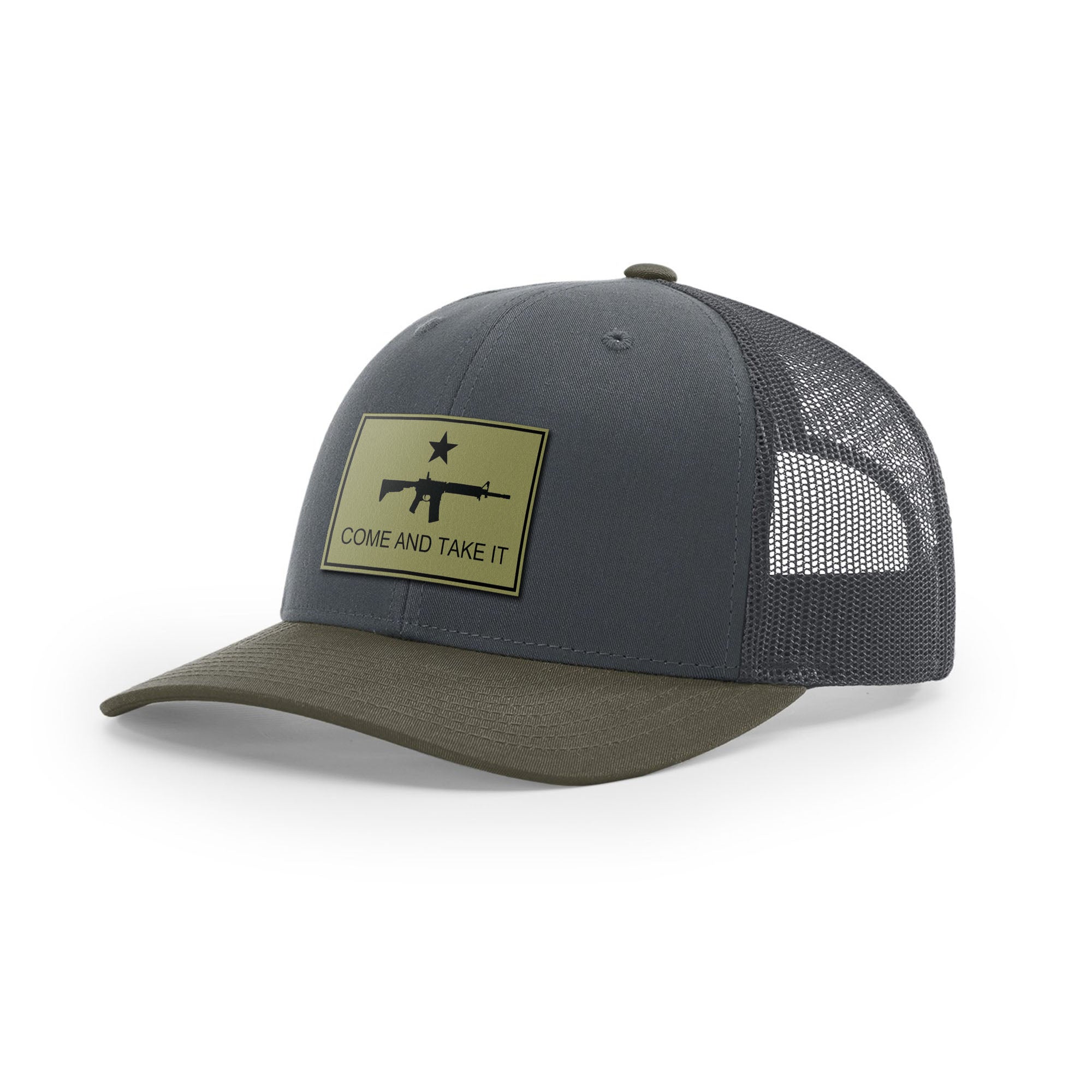 Come And Take It Rifle Trucker Hat - Military Olive | Ballistic Republic™