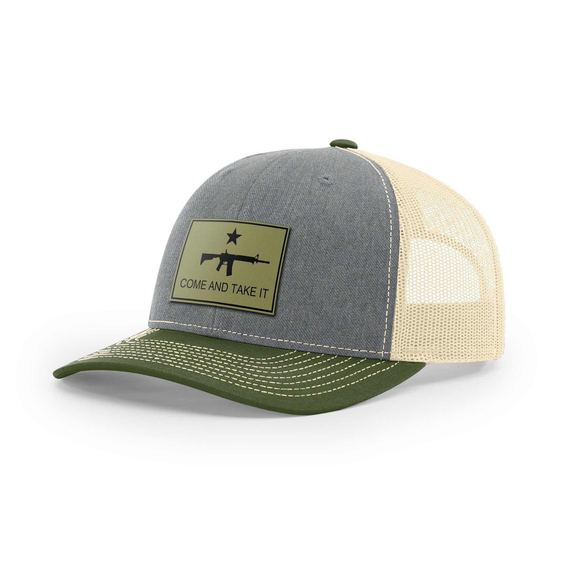 Come And Take It Rifle Trucker Hat - Military Olive | Ballistic Republic™
