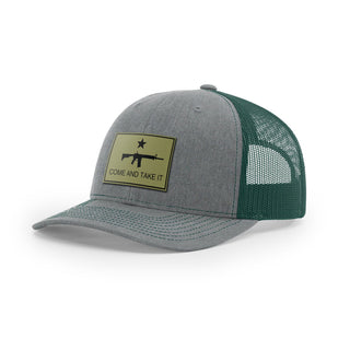 Come And Take It Rifle Trucker Hat - Military Olive | Ballistic Republic™