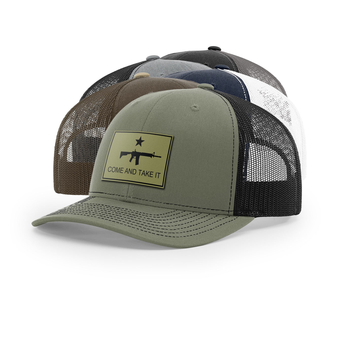Come And Take It Rifle Trucker Hat - Military Olive | Ballistic Republic™