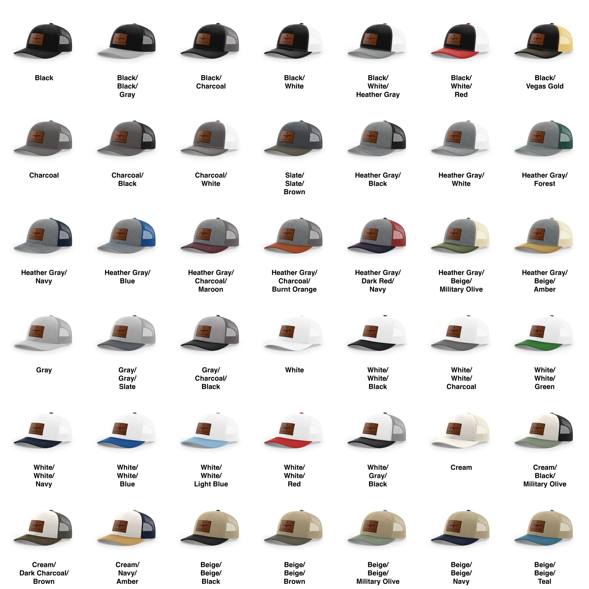 Come And Take It Rifle Trucker Hat - Brown