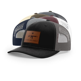 Come And Take It Rifle Trucker Hat - Brown