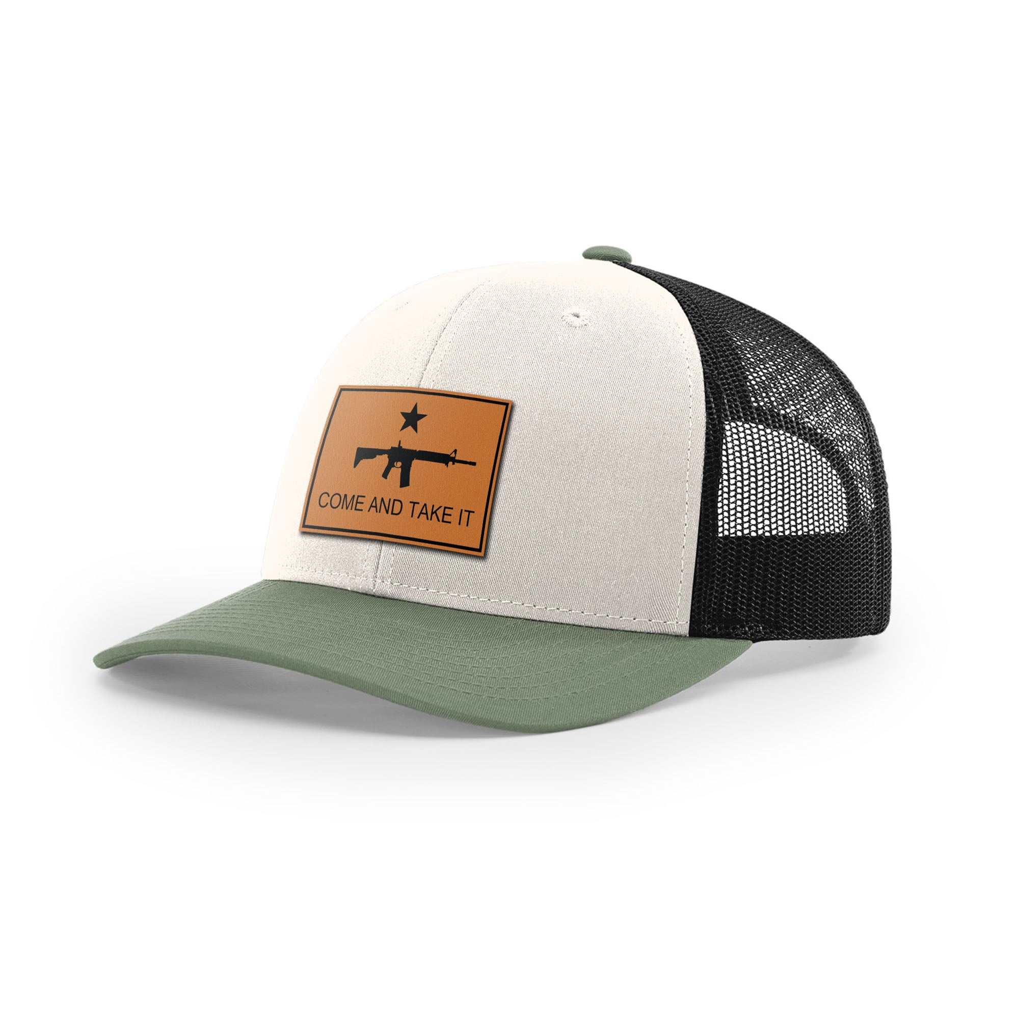Come And Take It Rifle Trucker Hat - Tan | Ballistic Republic™