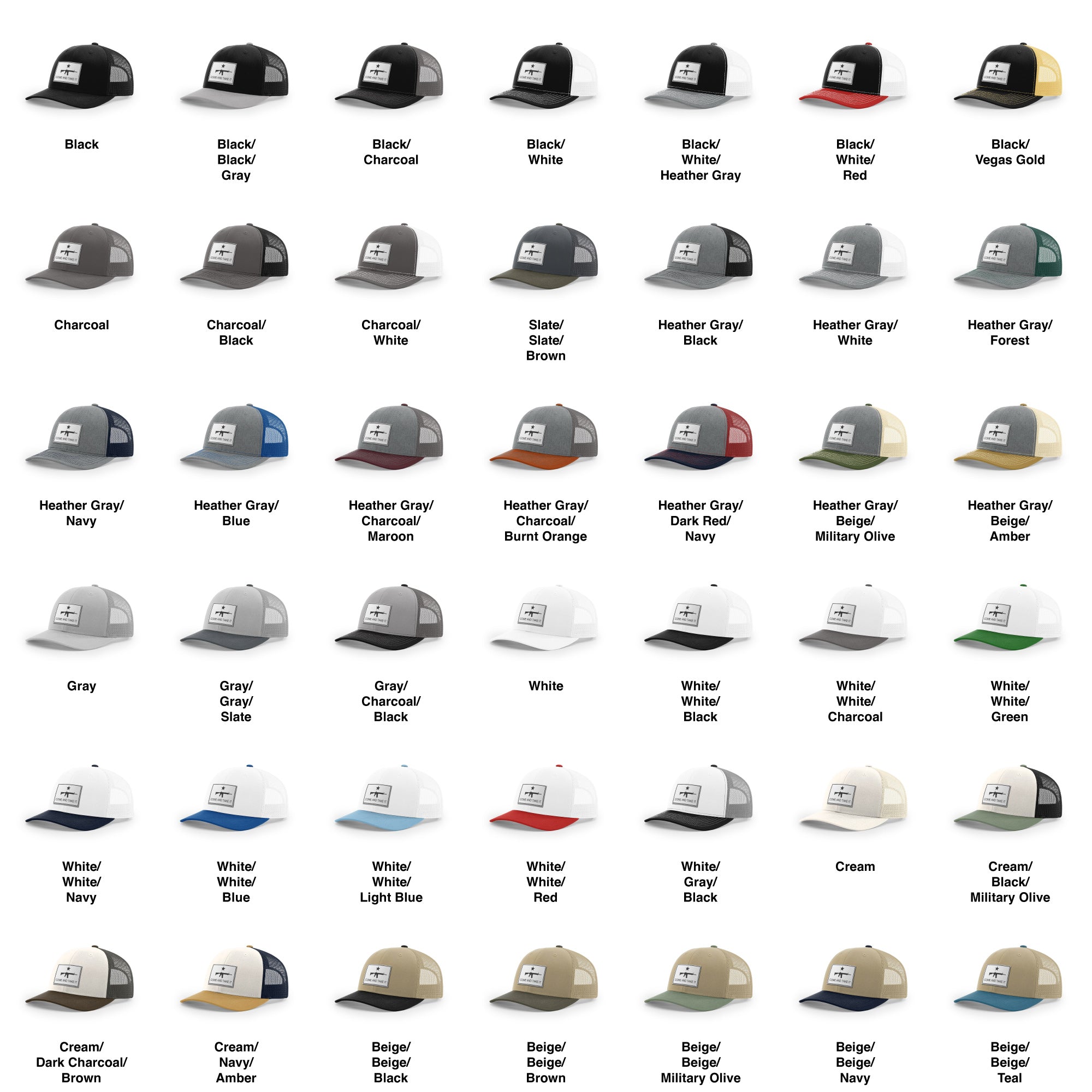 Come And Take It Rifle Trucker Hat - White | Ballistic Republic™