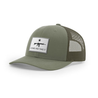 Come And Take It Rifle Trucker Hat - White | Ballistic Republic™
