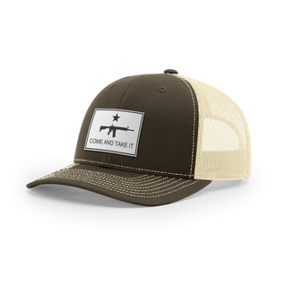 Come And Take It Rifle Trucker Hat - White | Ballistic Republic™