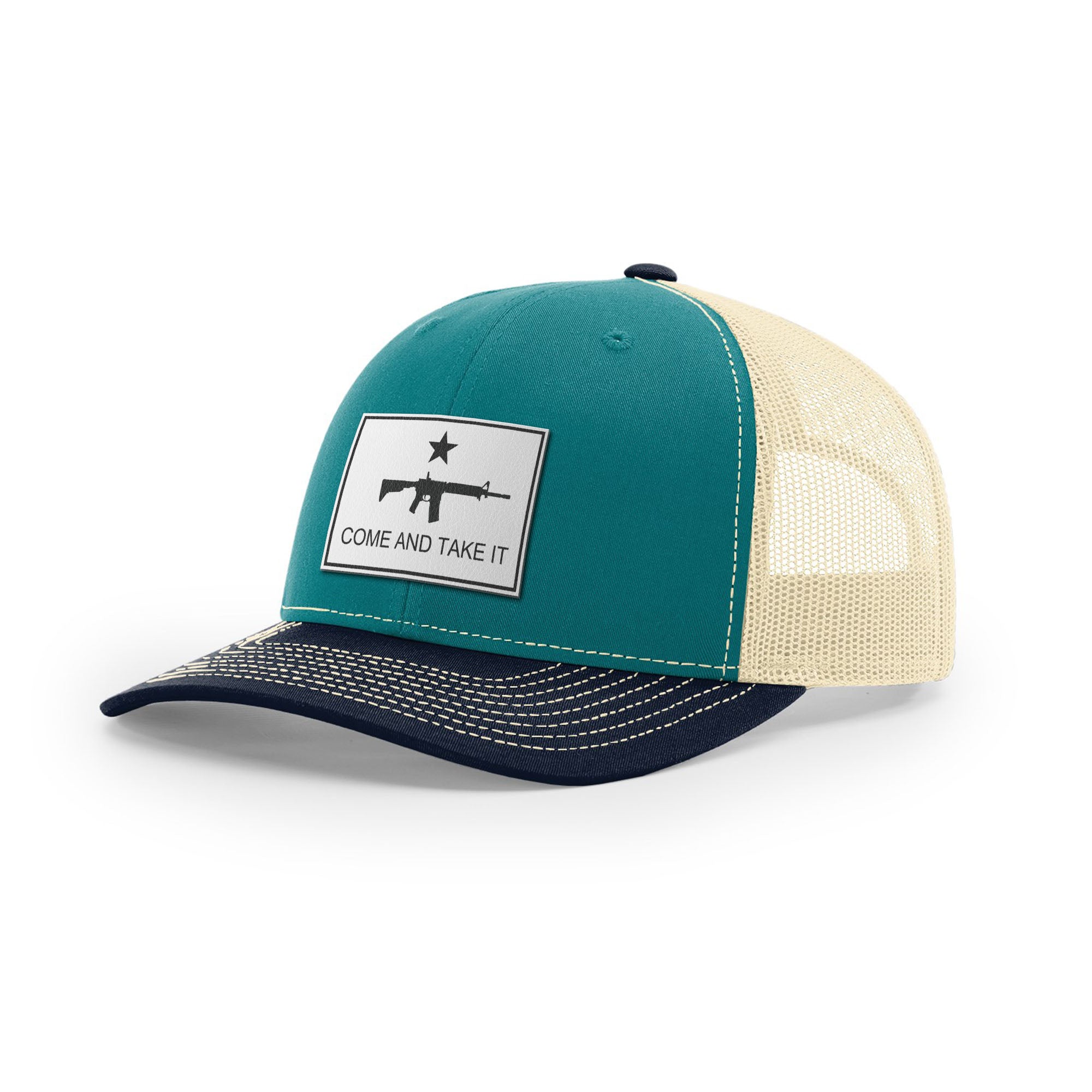 Come And Take It Rifle Trucker Hat - White | Ballistic Republic™