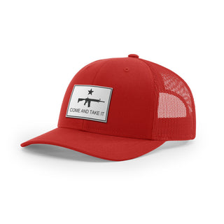 Come And Take It Rifle Trucker Hat - White | Ballistic Republic™