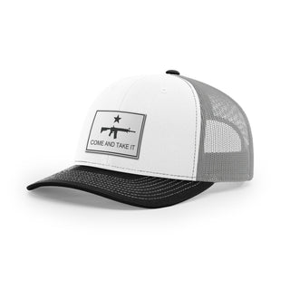 Come And Take It Rifle Trucker Hat - White | Ballistic Republic™