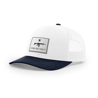 Come And Take It Rifle Trucker Hat - White | Ballistic Republic™