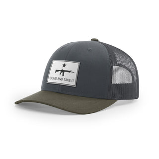 Come And Take It Rifle Trucker Hat - White | Ballistic Republic™