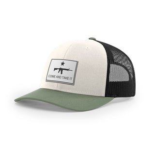 Come And Take It Rifle Trucker Hat - White | Ballistic Republic™