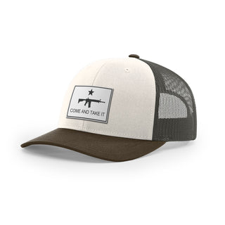 Come And Take It Rifle Trucker Hat - White | Ballistic Republic™