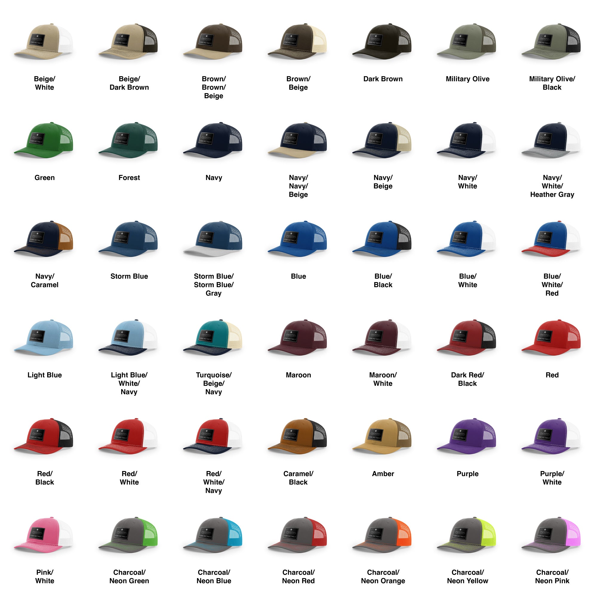 Come And Take It Razor Wire Trucker Hat - Black | Ballistic Republic™