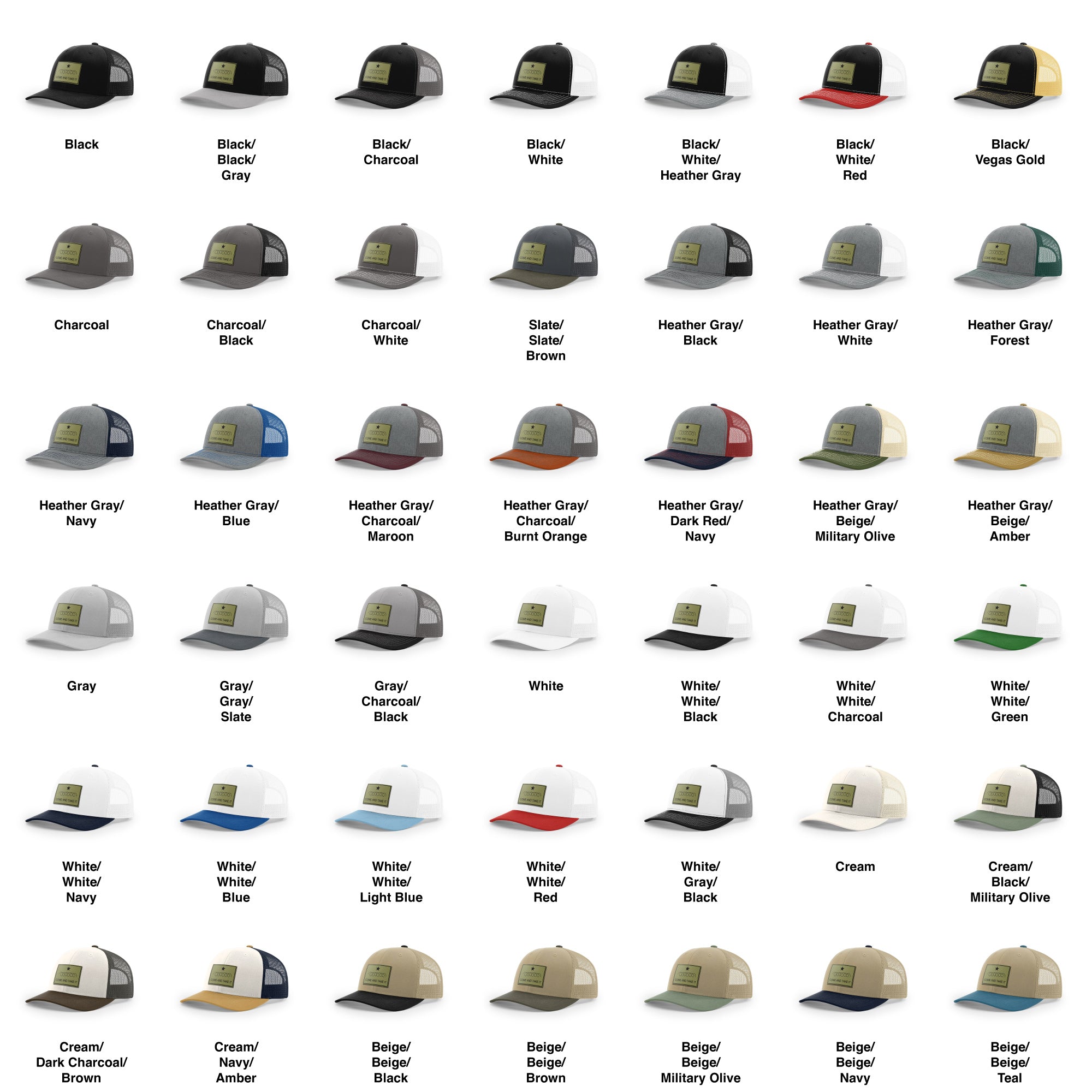 Come And Take It Razor Wire Trucker Hat - Military Olive | Ballistic Republic™