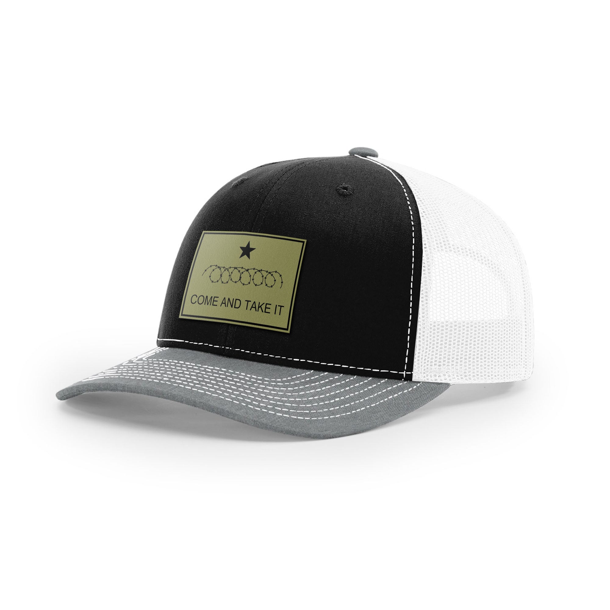 Come And Take It Razor Wire Trucker Hat - Military Olive | Ballistic Republic™