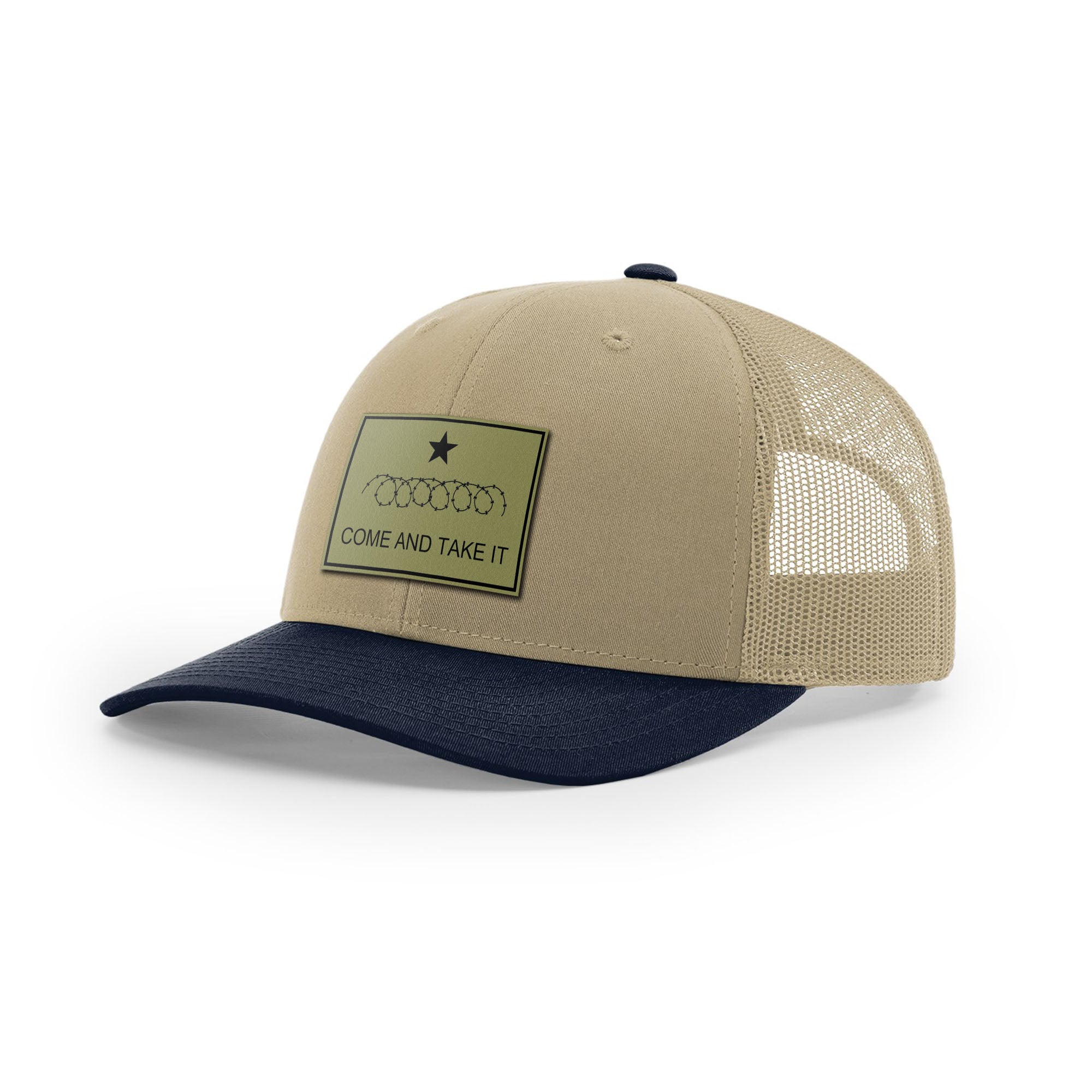 Come And Take It Razor Wire Trucker Hat - Military Olive | Ballistic Republic™