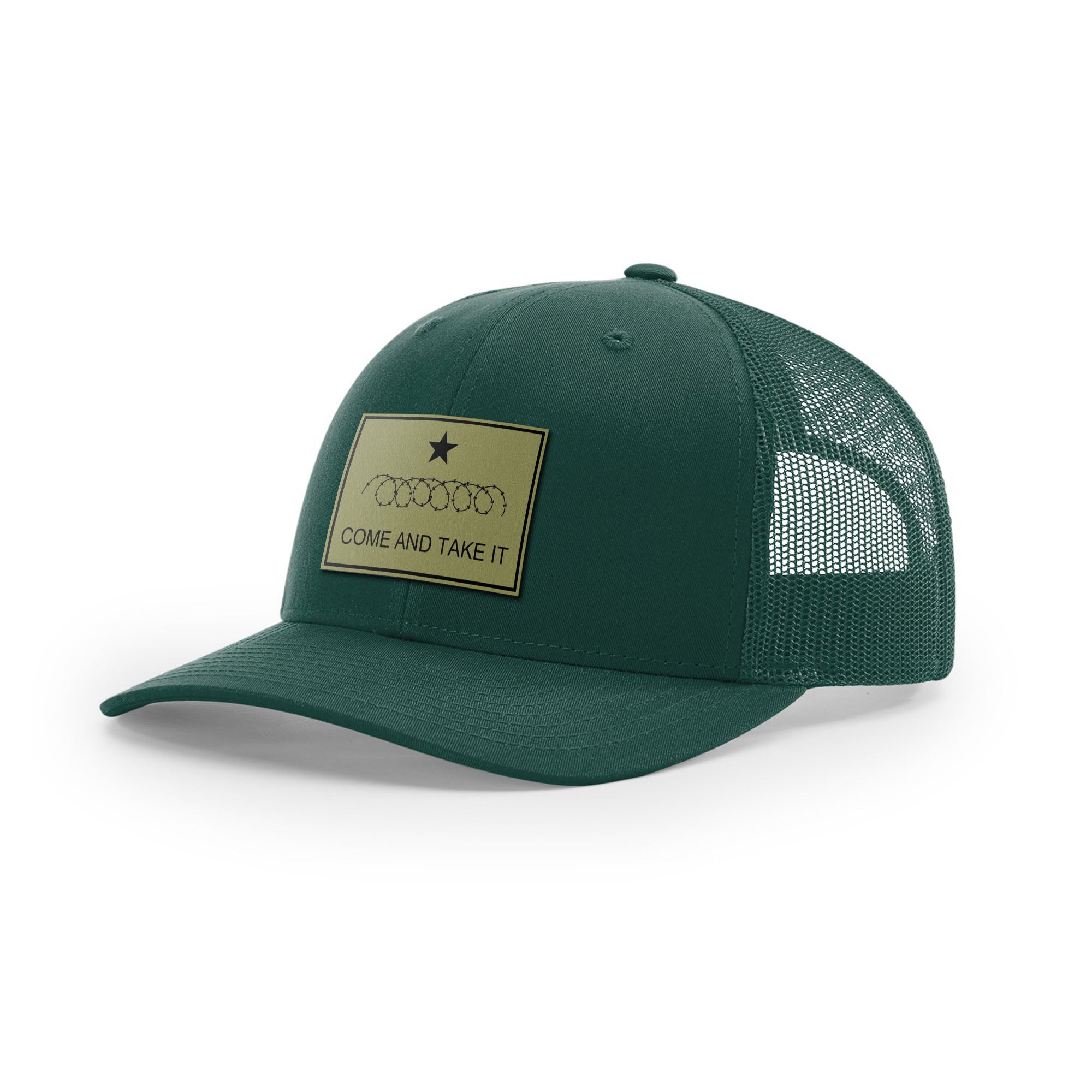 Come And Take It Razor Wire Trucker Hat - Military Olive | Ballistic Republic™